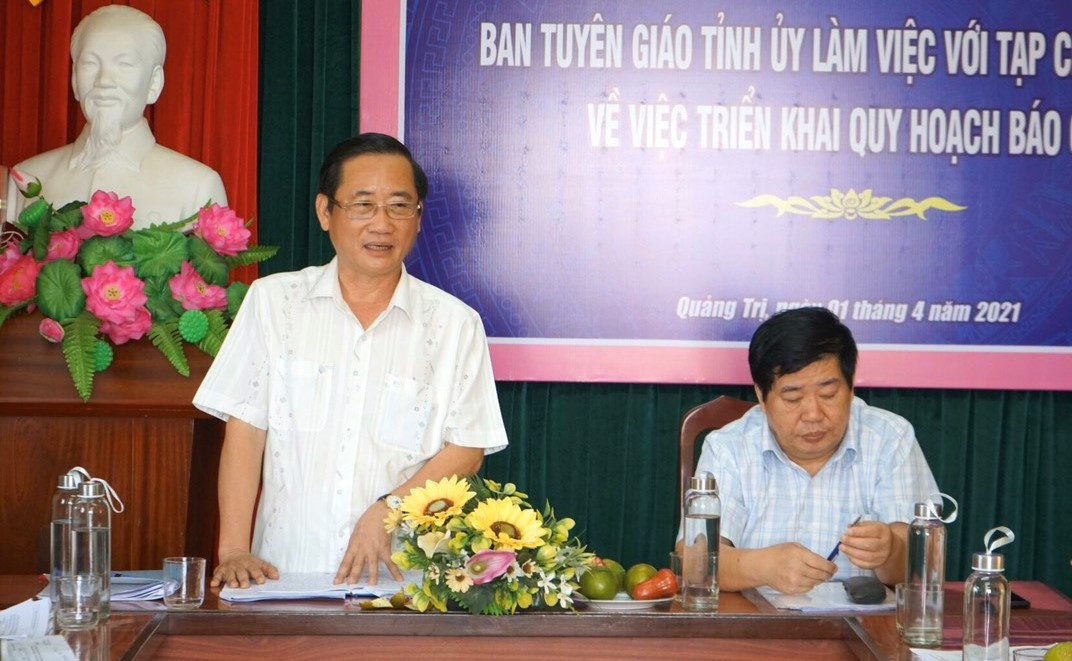 Đồng chí Hồ Đại Nam, UVBTVTU, Trưởng Ban Tuyên giáo Tỉnh ủy kết luận buổi làm việc